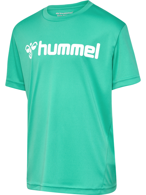 hmlLOGO JERSEY S/S KIDS, ATLANTIS, packshot