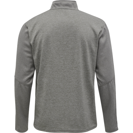 hmlAUTHENTIC KIDS HALF ZIP SWEATSHI, GREY MELANGE, packshot