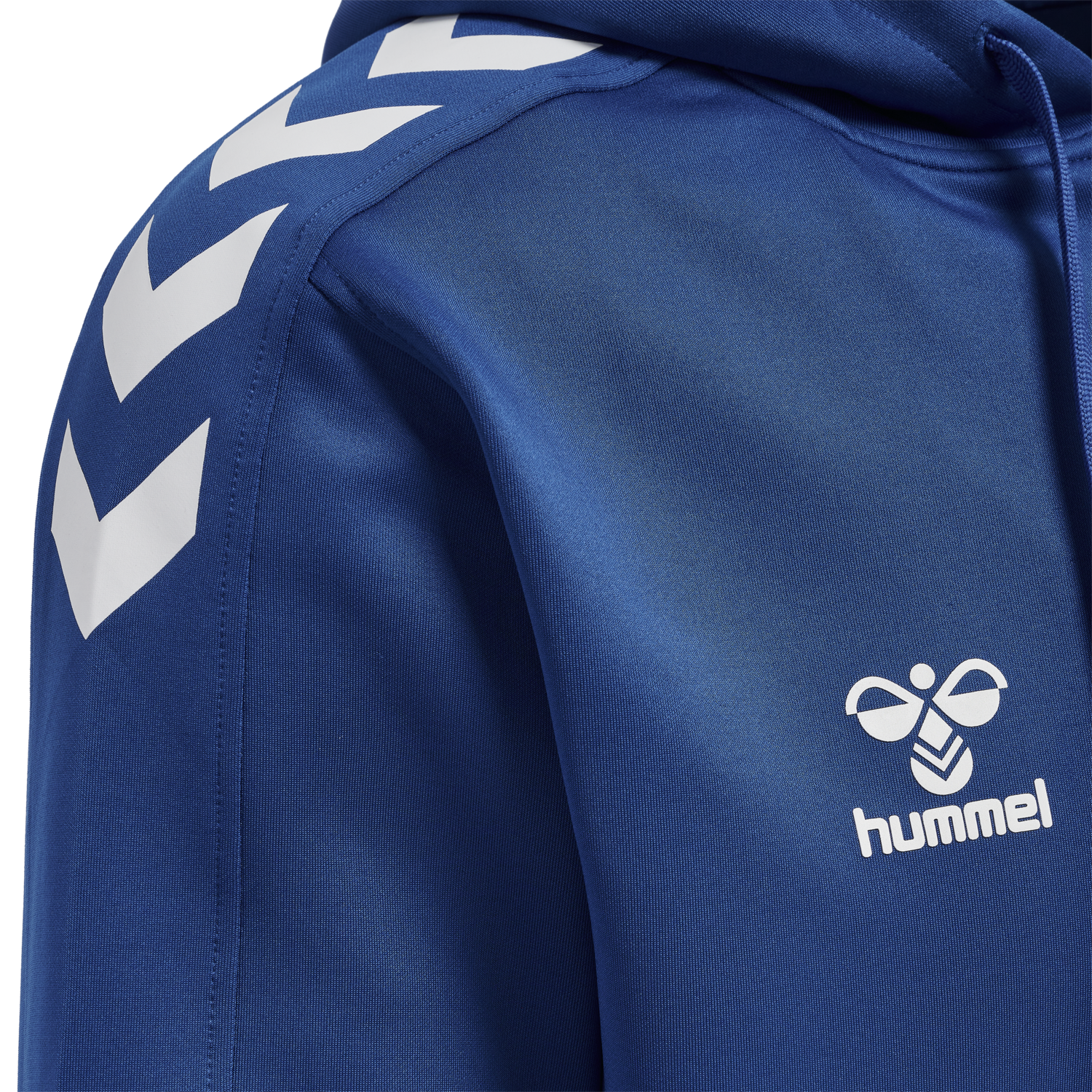 hmlCORE XK POLY ZIP HOOD SWEAT, TRUE BLUE, packshot