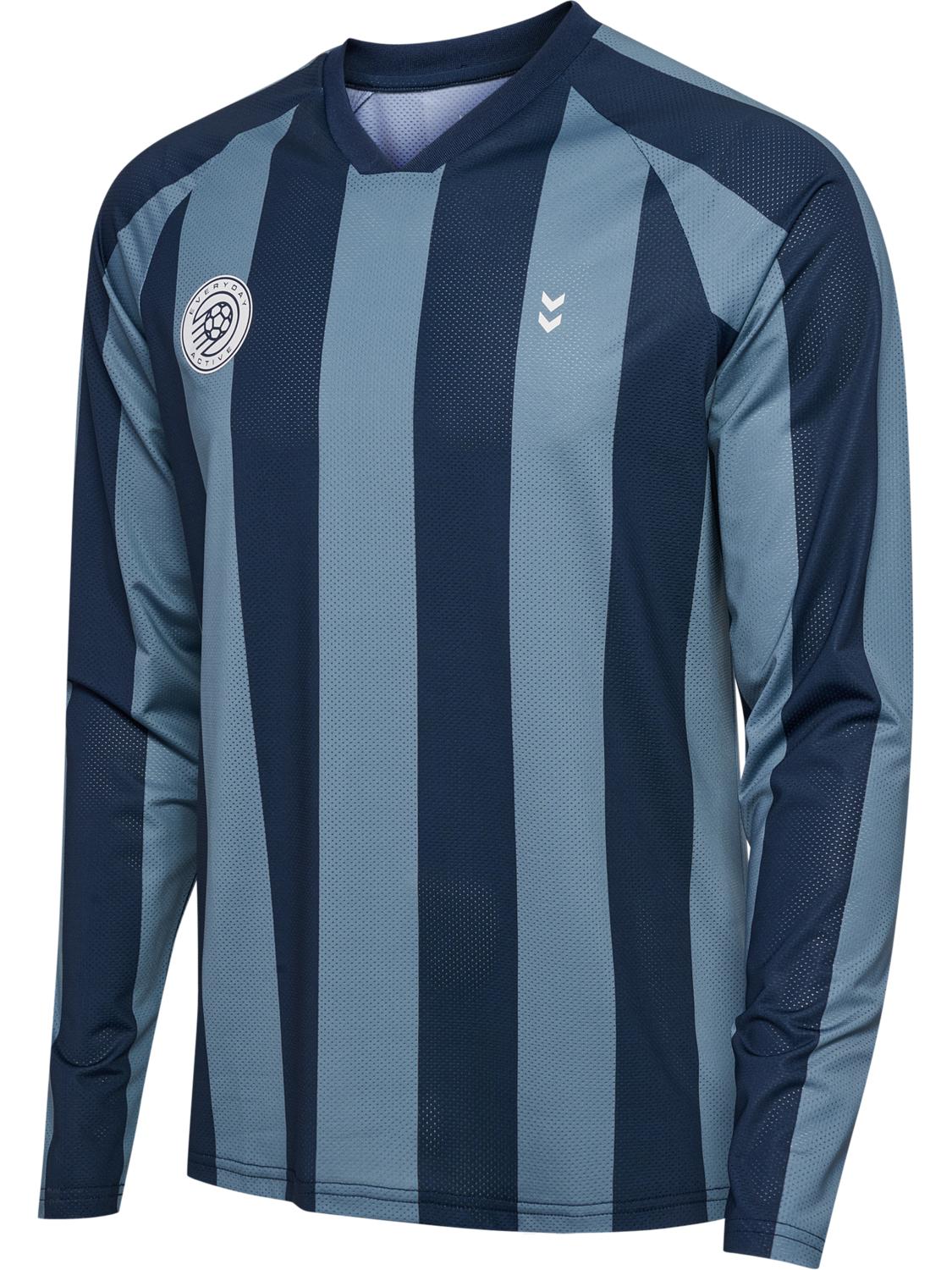 hmlPULSE MESH T-SHIRT L/S, BLUE MIRAGE/DRESS BLUE, packshot