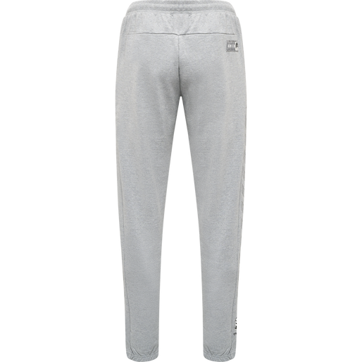 hmlMOVE GRID COTTON PANTS, GREY MELANGE, packshot