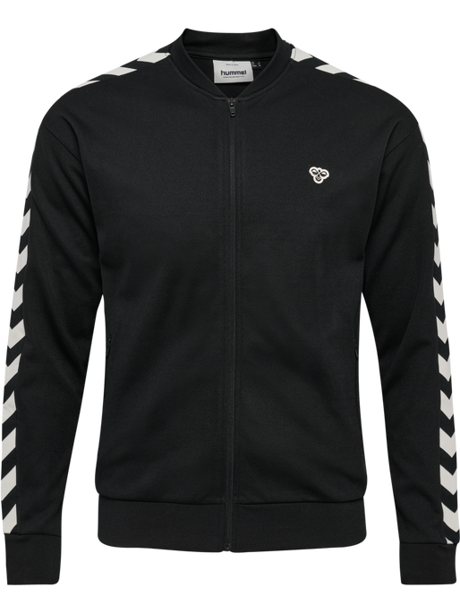 hmlARCHIVE REGULAR POLY ZIP JACKET, BLACK hmlARCHIVE REGULAR POLY ZIP JACKET, BLACK, packshot