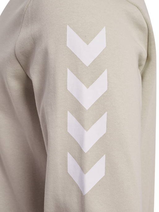 hmlLEGACY CHEVRON SWEATSHIRT, PUMICE STONE, packshot