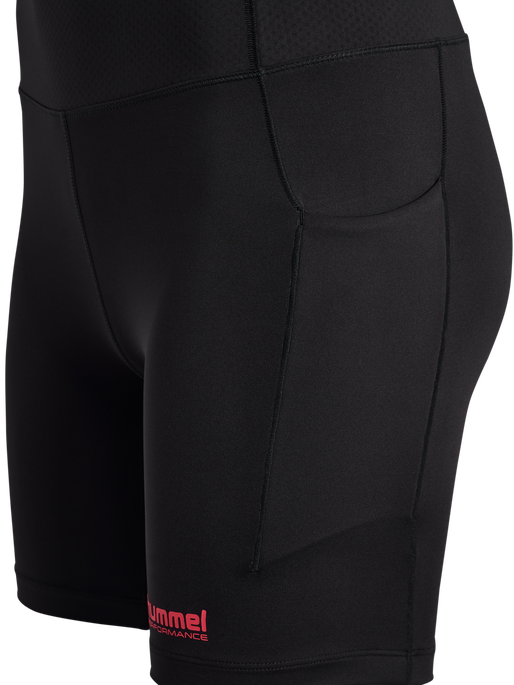 hmlHIIT INTENSITY HW SHORT TIGHTS, BLACK, packshot