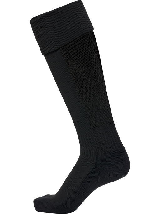 hmlESSENTIAL FOOTBALL SOCKS, BLACK/BLACK, packshot