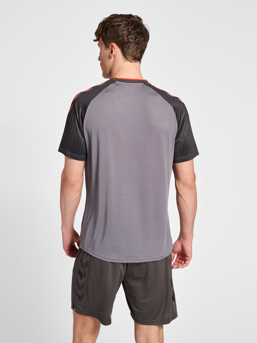 hmlPRO GRID GAME JERSEY S/S, QUIET SHADE, model
