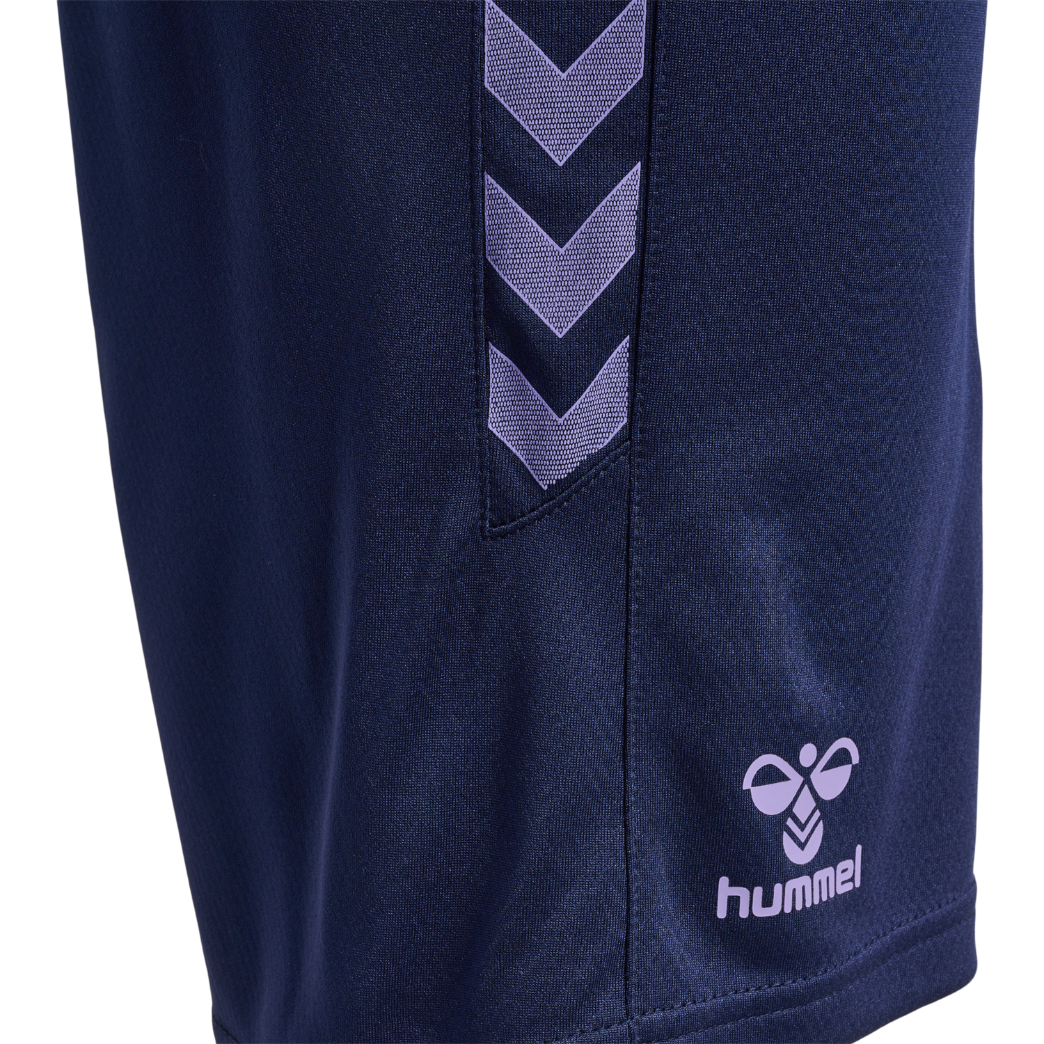 hmlSTALTIC POLY SHORTS KIDS, MARINE/PAISLEY PURPLE, packshot