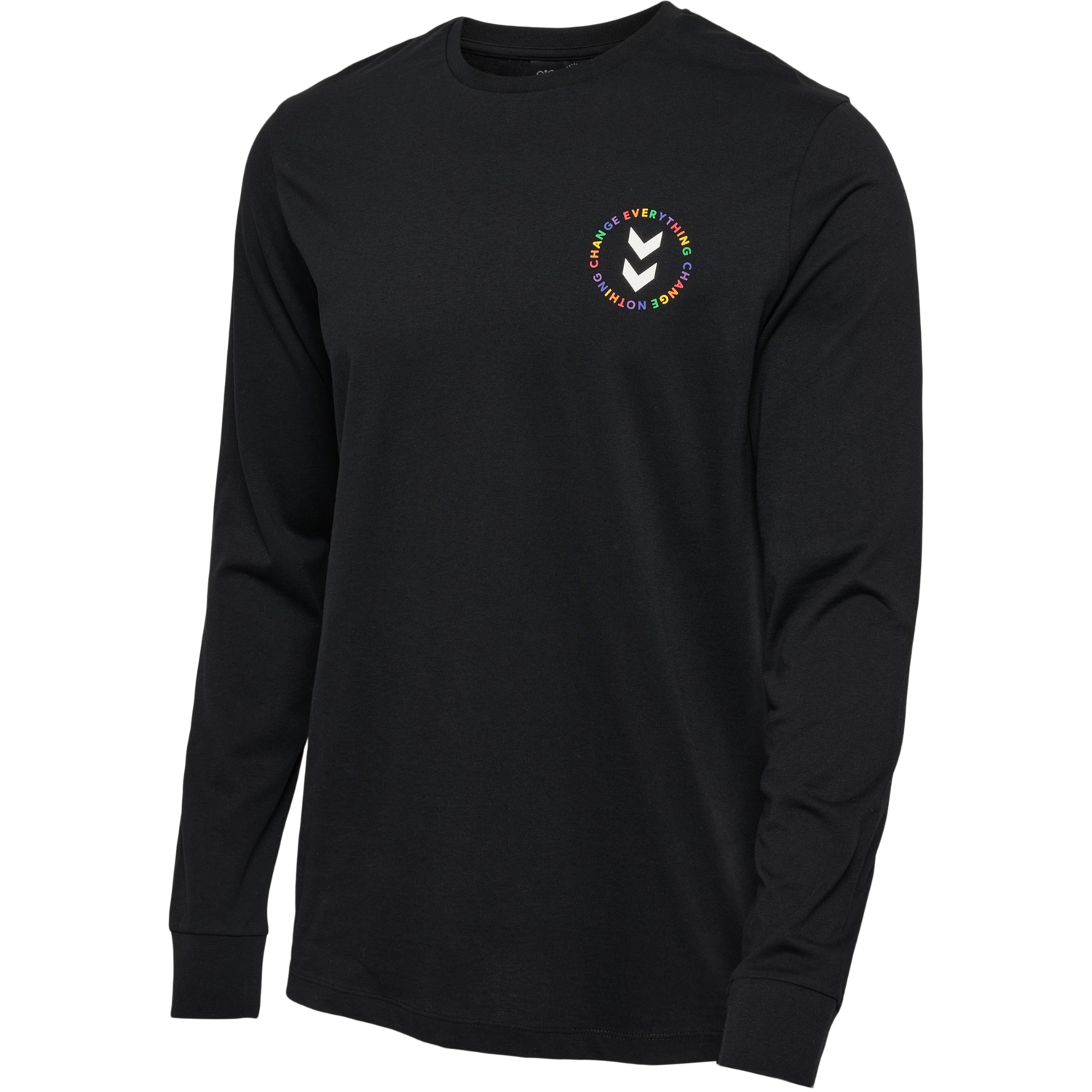 hmlEVERYTHING NOTHING T-SHIRT LS, BLACK, packshot