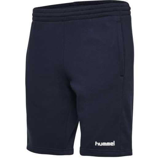 HMLGO COTTON BERMUDA SHORTS WOMAN, MARINE, packshot