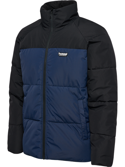 hmlPUFF JACKET SHORT SPORTSWEAR, DRESS BLUES, packshot