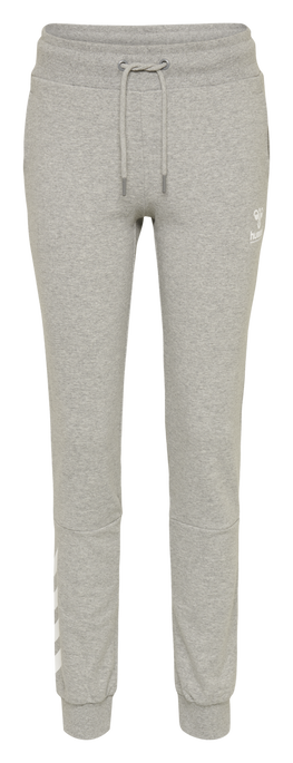 hmlNONI REGULAR PANTS, GREY MELANGE, packshot