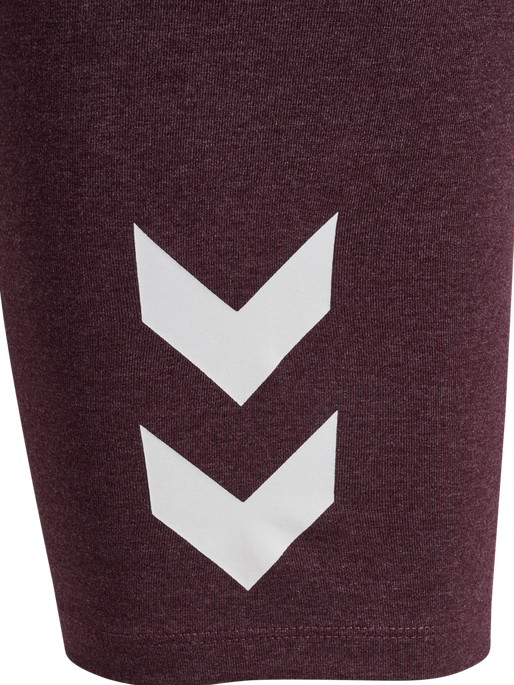 hmlPULSE LOGO MW SHORT TIGHTS, FUDGE MELANGE hmlPULSE LOGO MW SHORT TIGHTS, FUDGE MELANGE, packshot