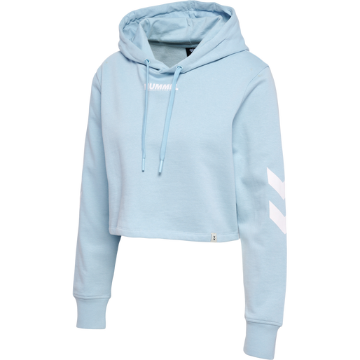 hmlLEGACY WOMAN CROPPED HOODIE, CELESTIAL BLUE, packshot