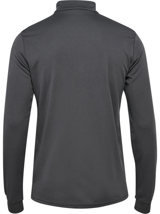 hmlAUTHENTIC HALF ZIP SWEAT, ASPHALT, packshot