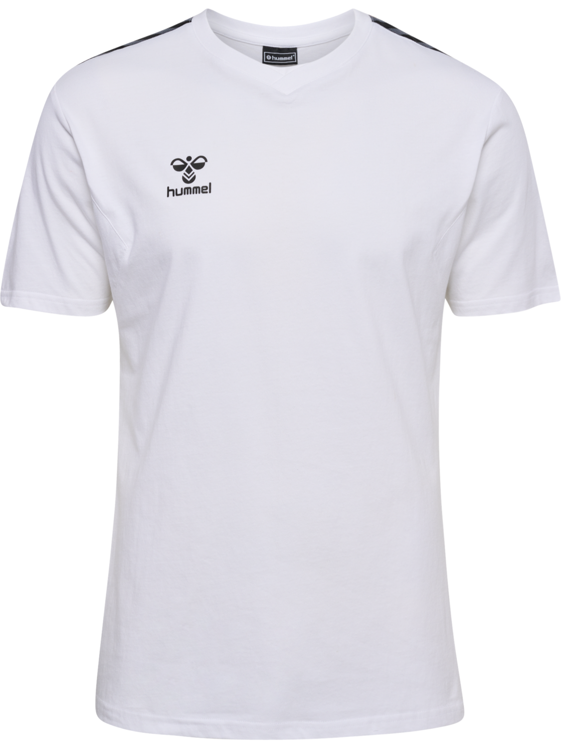 hmlAUTHENTIC CO T-SHIRT S/S, WHITE, packshot