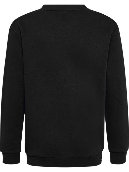 hmlMOVER COTTON SWEATSHIRT KIDS, BLACK, packshot