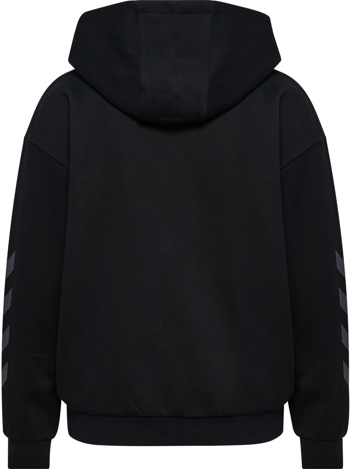 hmlKEEPER CHEVRON W ZIP HOODIE, BLACK, packshot