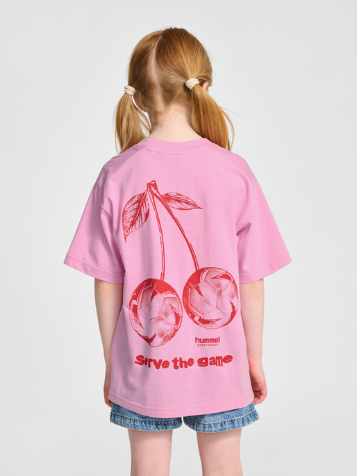 hmlJR LOOSE T-SHIRT S/S STADIUM, PASTEL LAVENDER, model