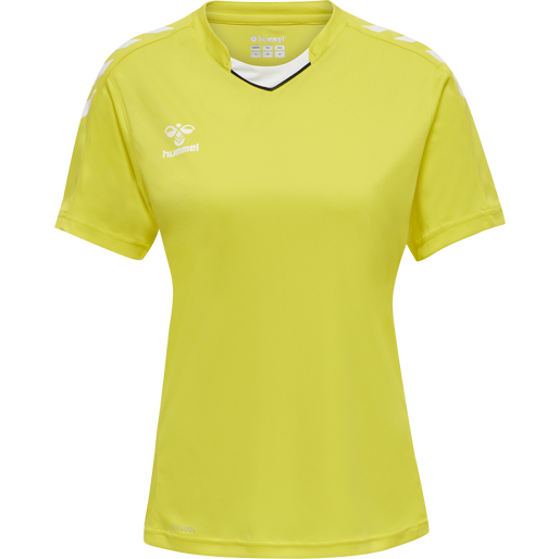 hmlCORE XK POLY JERSEY S/S WOMAN, BLAZING YELLOW, packshot