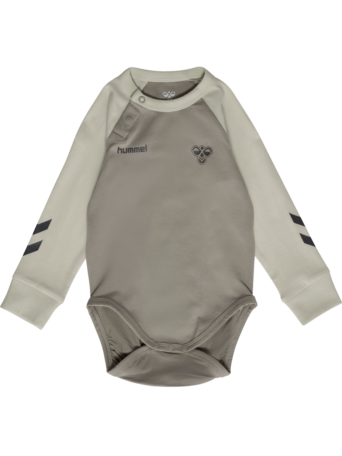 hmlMINI TRIPLE LOGO BODY L/S, VINTAGE KHAKI, packshot