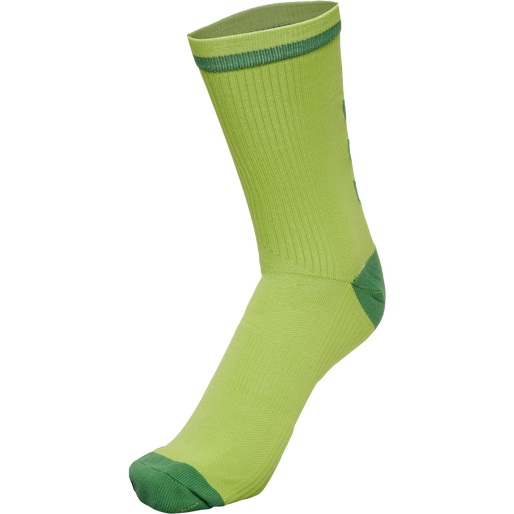 ELITE INDOOR SOCK LOW PA, DARK CITRON/MYRTLE, packshot
