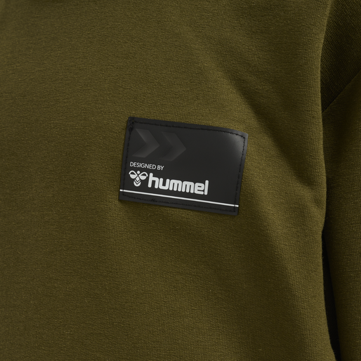 hmlEDWARD HOODIE, DARK OLIVE, packshot