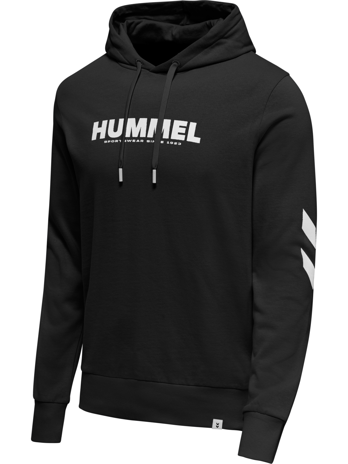 hmlLEGACY LOGO HOODIE, BLACK, packshot