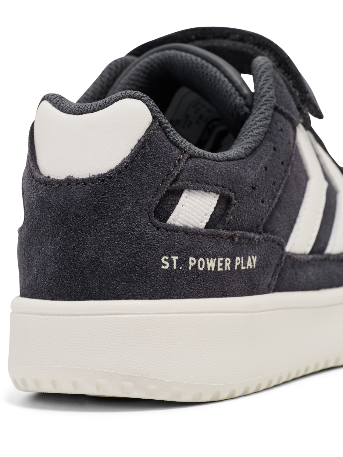 ST. POWER PLAY SUEDE JR, WHITE/OBSIDIAN/BLACK, packshot