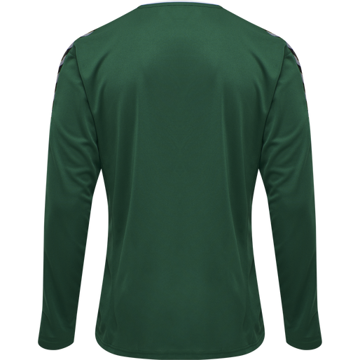 hmlAUTHENTIC POLY JERSEY L/S, EVERGREEN, packshot