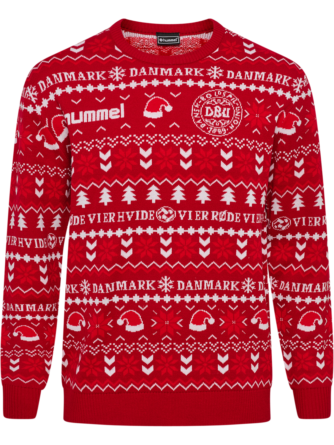 DBU FAN 25 CHRISTMAS SWEATER, TANGO RED, packshot