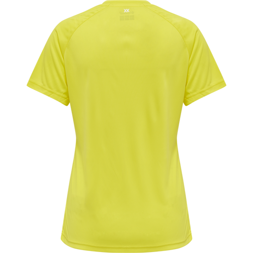 hmlCORE XK CORE POLY TEE  S/S WOMAN, BLAZING YELLOW, packshot