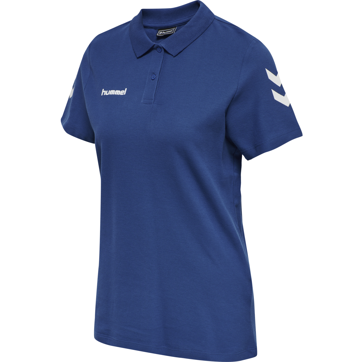 HMLGO COTTON POLO WOMAN, TRUE BLUE, packshot