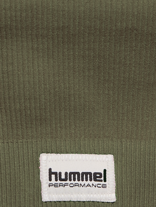 hmlPULSE SEAMLESS RIB BRA, DUSTY OLIVE, packshot