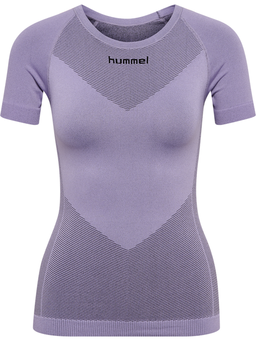 HUMMEL FIRST SEAMLESS JERSEY S/S W, LAVENDER MELANGE, packshot