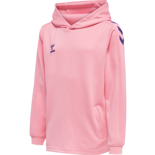 hmlCORE XK POLY KIDS SWEAT HOODIE, COTTON CANDY, packshot