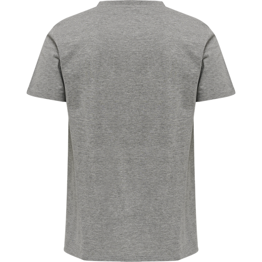 hmlMOVE GRID COTTON T-SHIRT S/S, GREY MELANGE, packshot