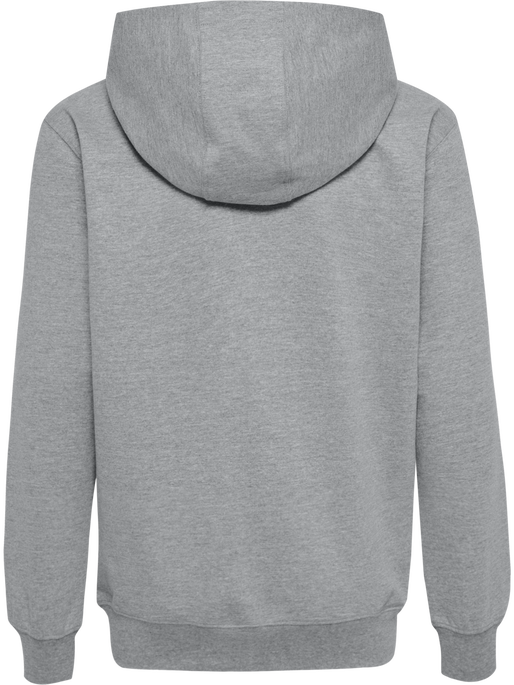 hmlGO 2.0 ZIP HOODIE KIDS, GREY MELANGE, packshot