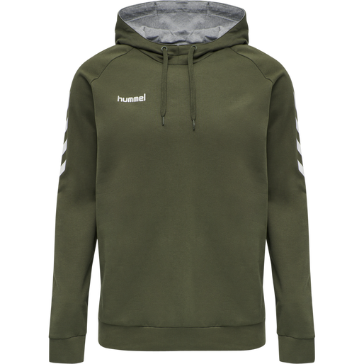 HMLGO COTTON HOODIE, GRAPE LEAF, packshot