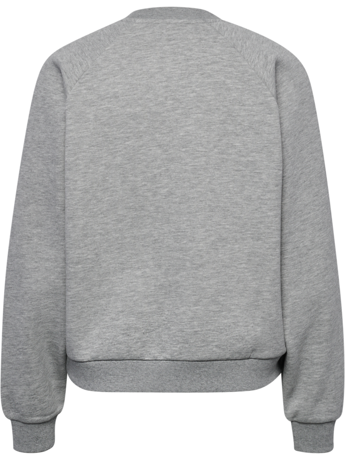 hmlKEEPER W BOXY GRAPHIC CREWNECK, LIGHT GREY MELANGE, packshot