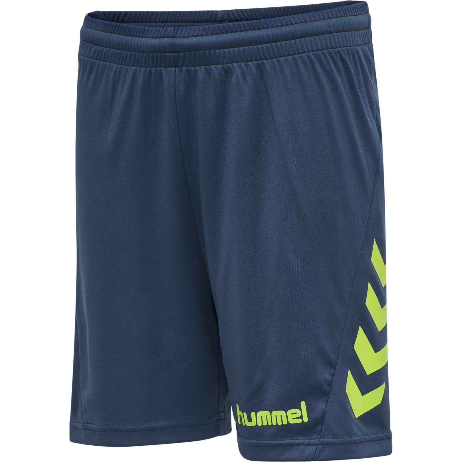 hmlPROMO KIDS DUO SET, LIME PUNCH/DARK DENIM, packshot