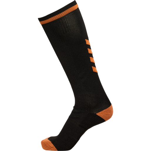 ELITE INDOOR SOCK HIGH, BLACK, packshot