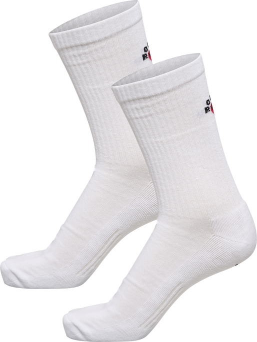 hmlROLIGAN 2-PACK SOCKS, WHITE hmlROLIGAN 2-PACK SOCKS, WHITE, packshot