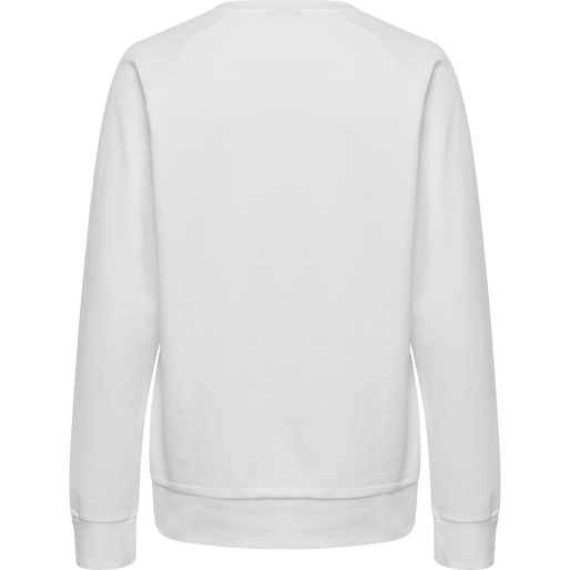 HMLGO COTTON LOGO SWEATSHIRT WOMAN, WHITE, packshot