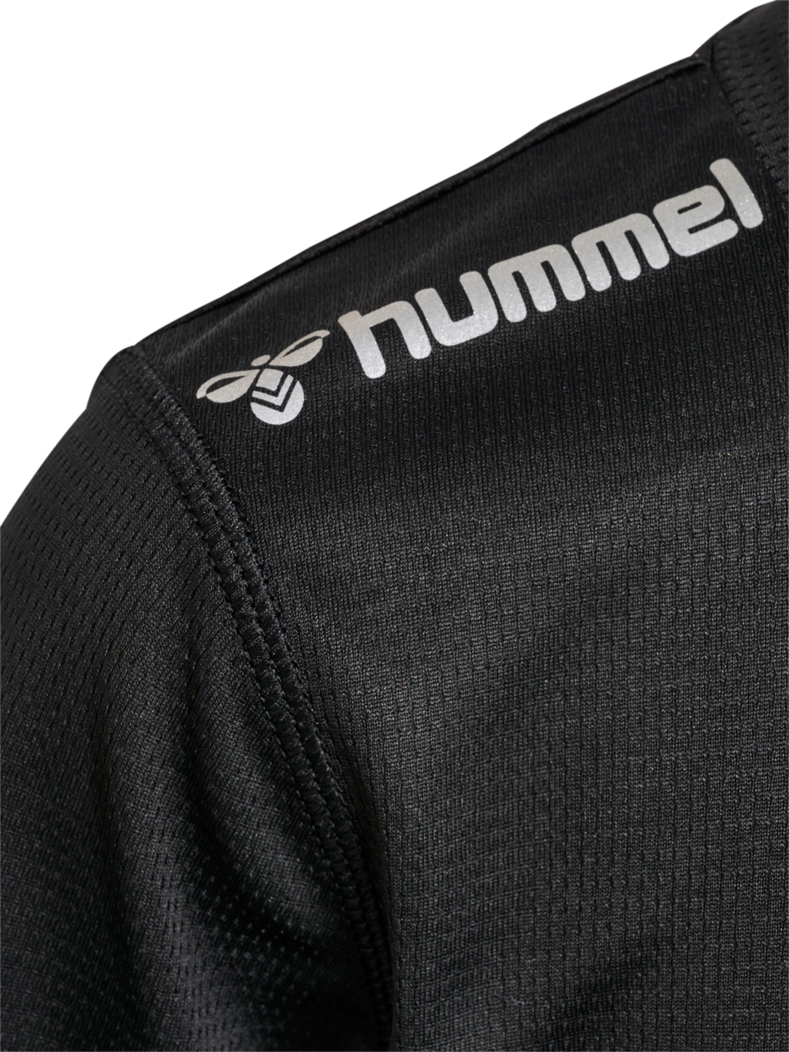 hmlRUN JERSEY S/S KIDS, BLACK, packshot