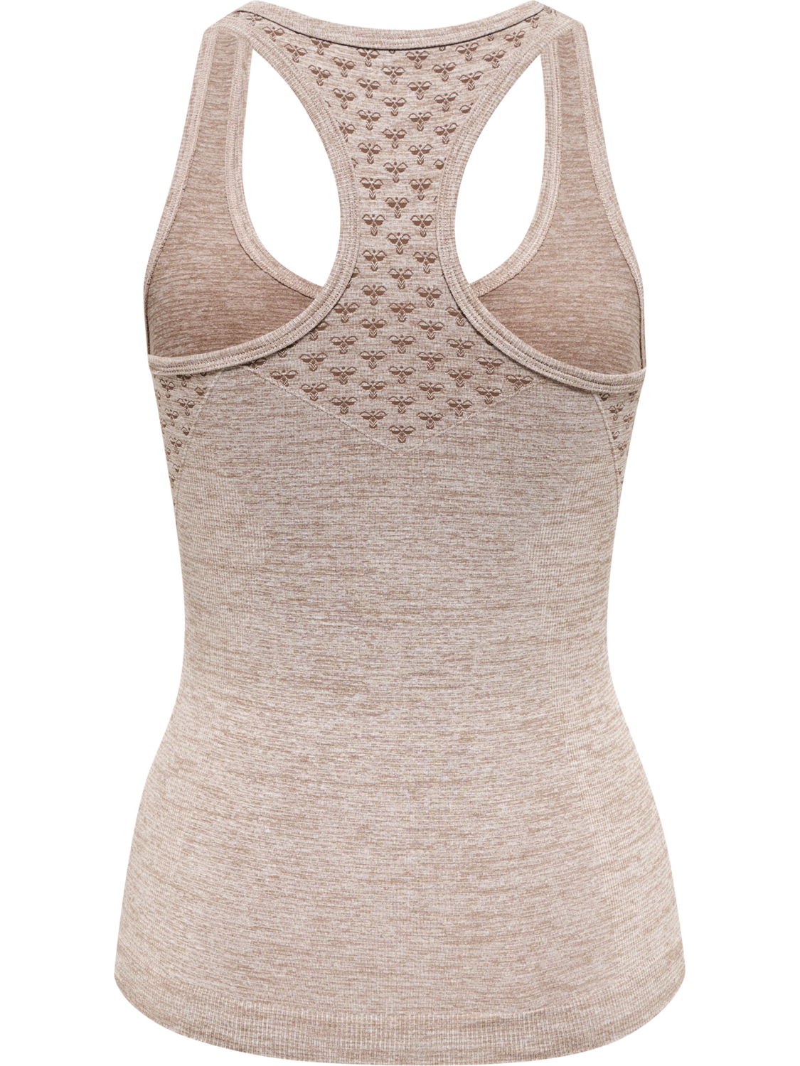hmlCI SEAMLESS TOP, DRIFTWOOD MELANGE, packshot