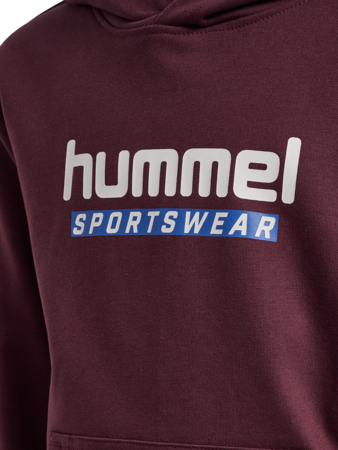 hmlJR LOGO HOODIE, VINEYARD WINE, packshot