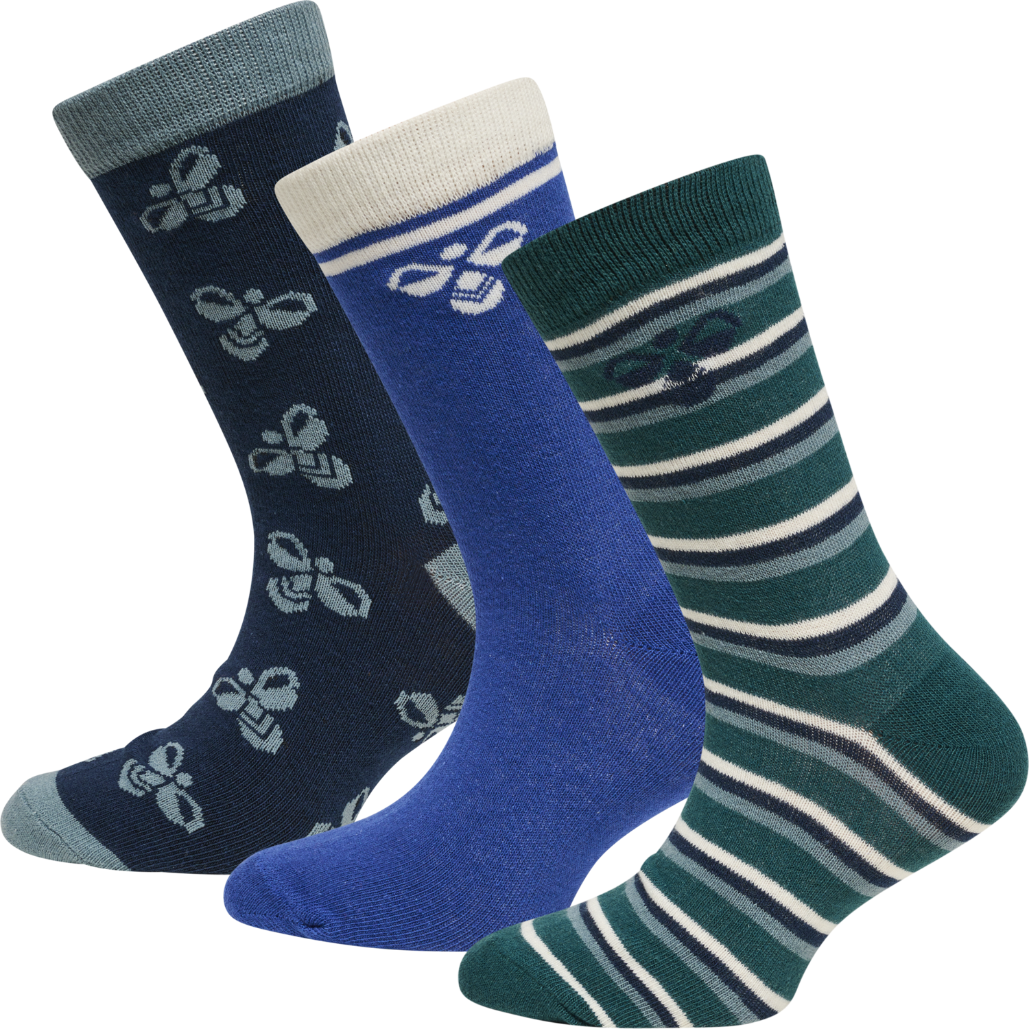 hmlALFIE SOCK 3-PACK, DEEP TEAL, packshot