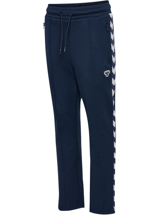 hmlJR ARCHIVE REGULAR POLY PANTS, DRESS BLUES, packshot