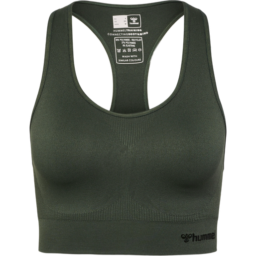 hmlTIF SEAMLESS SPORTS TOP, CLIMBING IVY, packshot