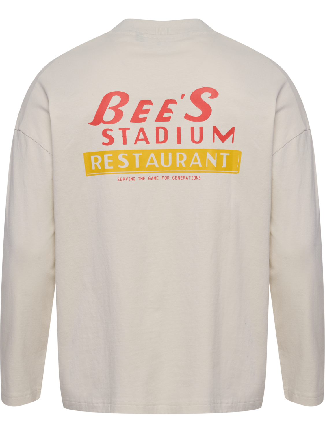 hmlLOOSE T-SHIRT L/S BEES STADIUM, TOFU, packshot